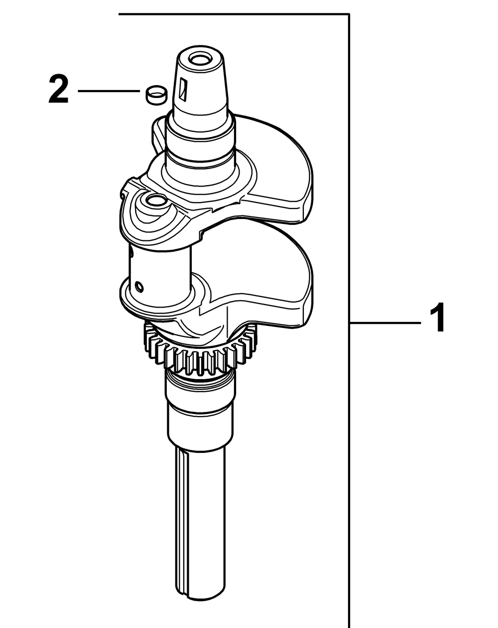 Sv820 Crankshaft Diagram and Parts List for Z-FORCE50 17AF3AGP-17AF3AGP010 Cub Cadet Lawn Tractor